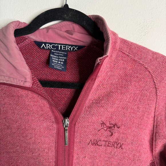 Arc'teryx Women's Red‎ Lightweight Zip Up Long Sleeve Jacket - Size M Medium - Picture 3 of 4